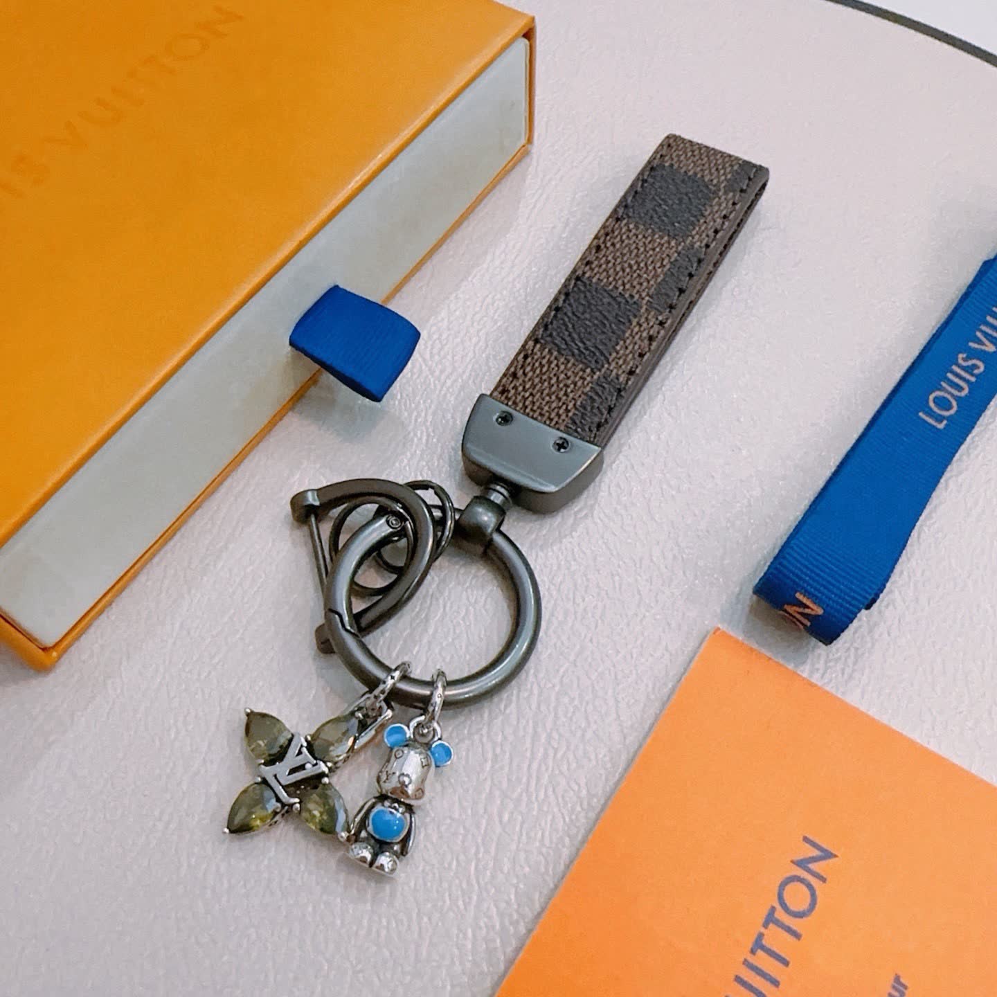 Louis Vuitton Keychain with Charms